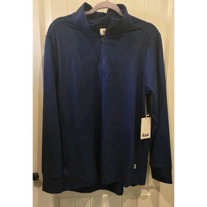 Feat Unisex Navy Roam Quarter Zip Size M NWT